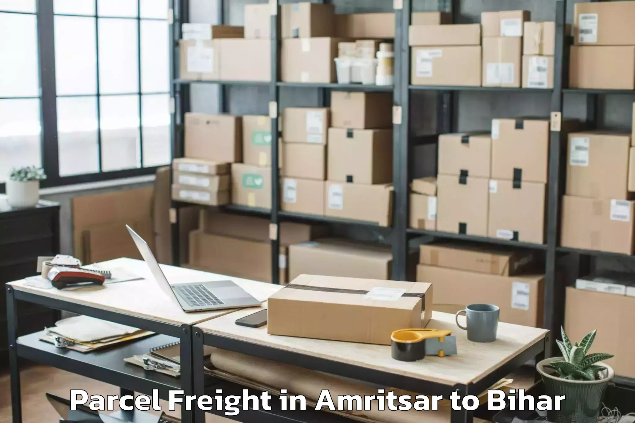 Book Amritsar to Nava Nalanda Mahavihara Bargao Parcel Freight Online